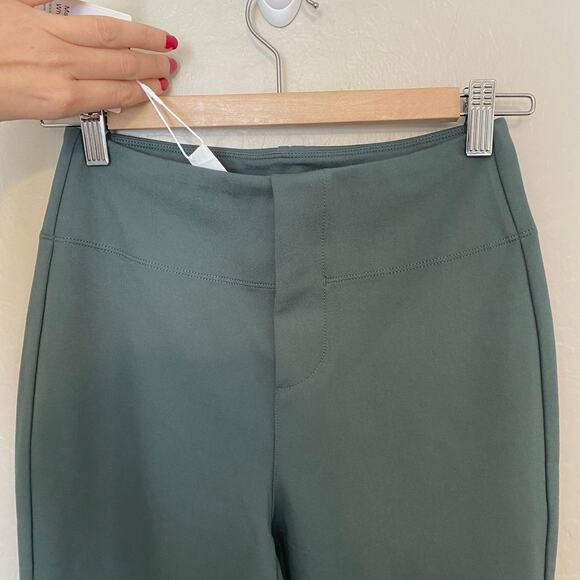 Halara Flex High Waisted Flare Leg Work Pants Womens Size XS Trousers Green - Picture 7 of 8